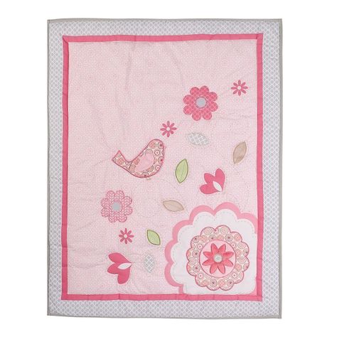 SET ROPA DE CUNA 4 PIEZAS FLOWERS-1
