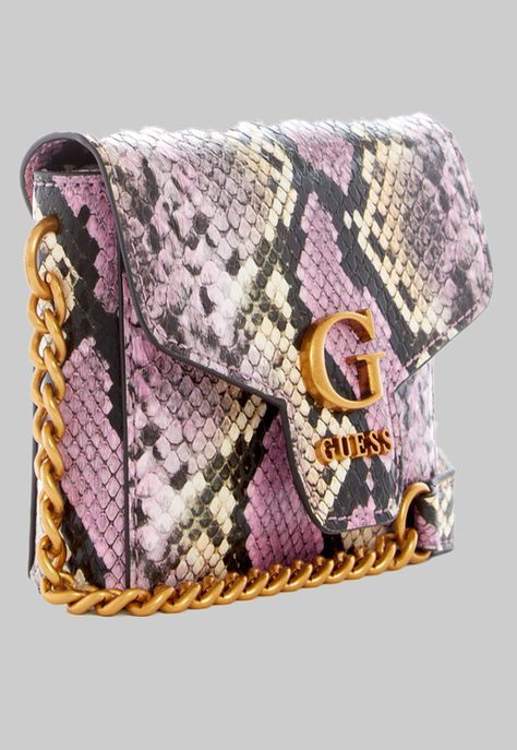 Mini Cartera Guess Shenny Micro Mini Flap Pin Rosado-1