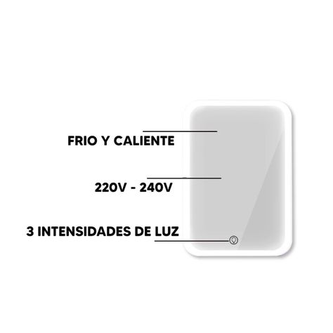 Mini Refrigerador Portátil Skincare LED Touch Malú-3