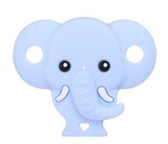 Chupete Mordedor de Silicona Elefante Blue-0