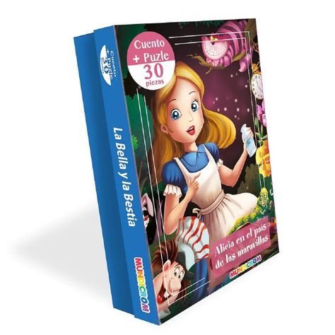 Alicia En El País De Las Maravillas, Cuento + Puzzle 30 Pz-0