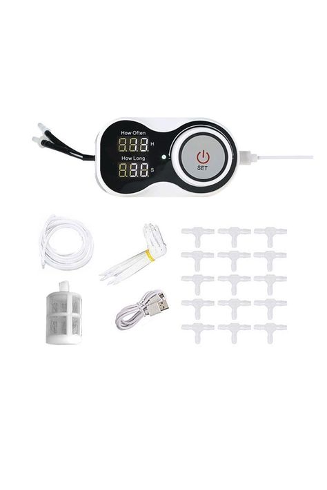 Sistema riego con temporizador por goteo plantas	-1