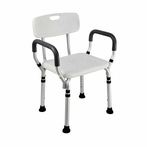 Silla de Ducha con Apoya Brazos para Baño-0