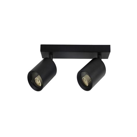 Foco Spotlight Sobrepuesto Cielo O Muro 2*GU-10 Negro-0