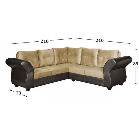 Sofa Seccional 3-2 Emma Felpa Beige-2