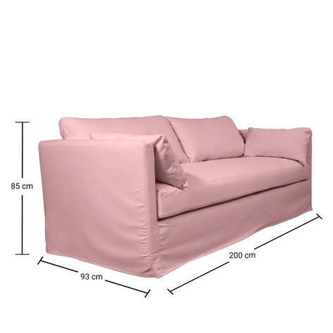 Sofá Quepe Chenille Palo Rosa 3C-3