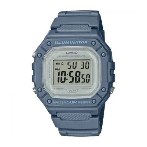 Reloj Casio W-218HC-2AVDF Vintage Quartz Hombre-0
