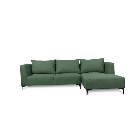 Seccional Suria Chenille Tipo Lino Verde-0