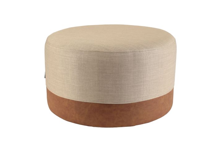 LOW POUF REDONDO BEIGE UBUNTU-0
