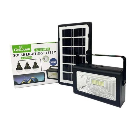 Kit Camping Solar 30w USB Con 3 Ampolletas-0