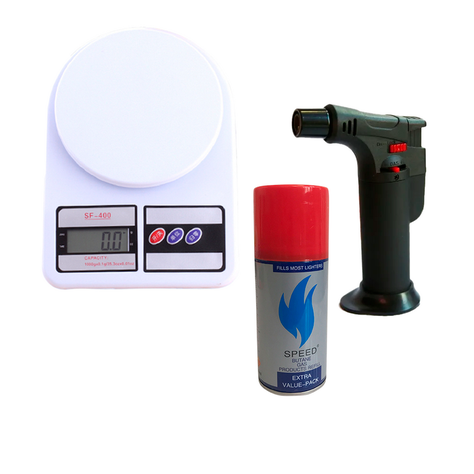 Soplete Recargable + Gas 150Ml + Balanza de Cocina-0