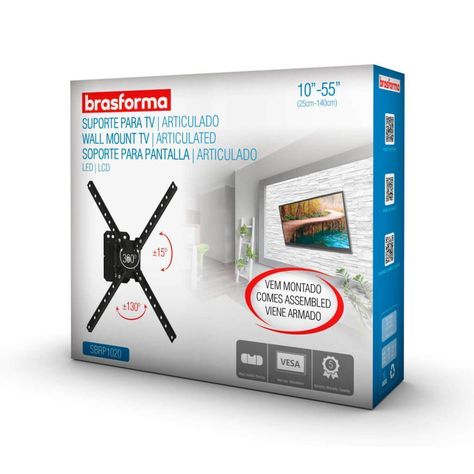 Soporte TV Articulado 10" a 55"  130°  30Kg-2