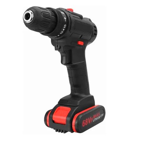 Taladro Inalámbrico 68vf 2 Batería 2 Velocidades + Broca-0