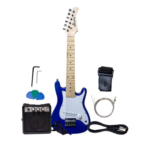 PACK GUITARRA ELECTRICA NIÑO COLOR AZUL-0