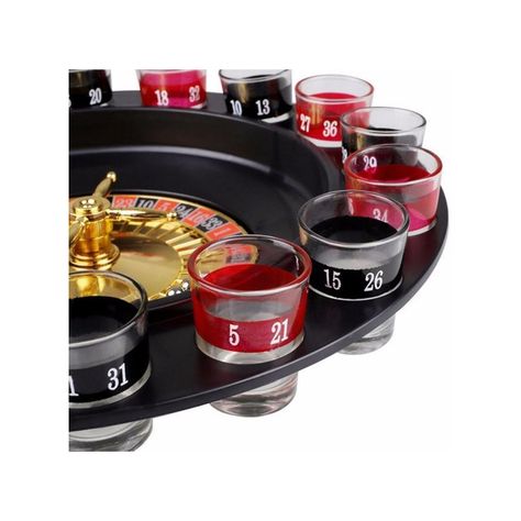 Juego de Mesa Ruleta Casino Chupistica Con Vasitos para Alcohol-2