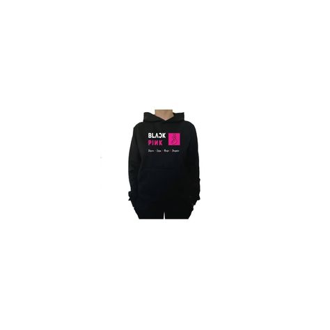 poleron estampado diseño black pink de algodón-0