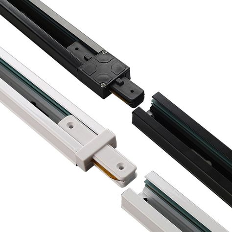 Pack 5 Conectores Para Carril Monofásico De Iluminación LED "Recto" Blanco-3