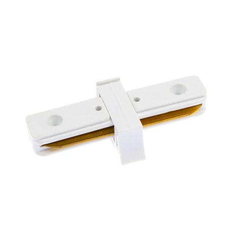 Pack 5 Conectores Para Carril Monofásico De Iluminación LED "Recto" Blanco-1