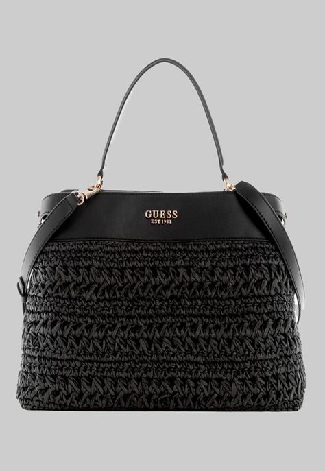 Cartera Guess Liguria Satchel Bla Negro-0