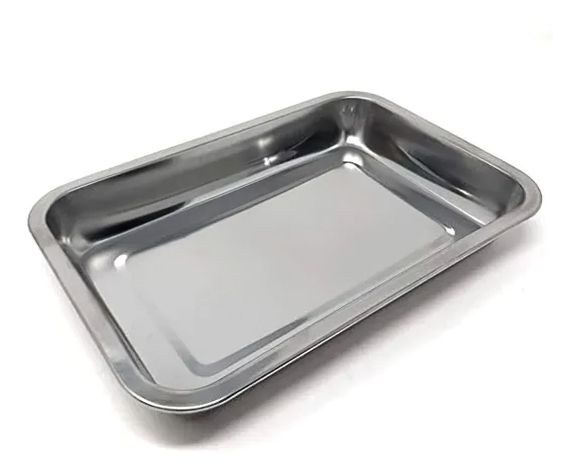 Bandeja Rectangular Fuente De Horno Acero Inoxidable-0