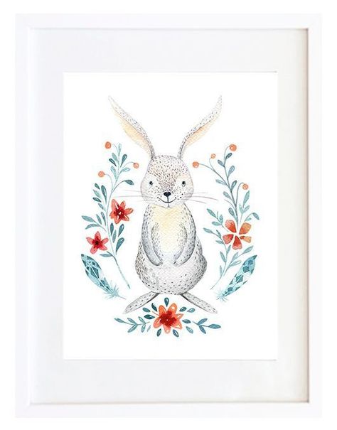 Set 4 Cuadros Animales Y Flores 30X40-4