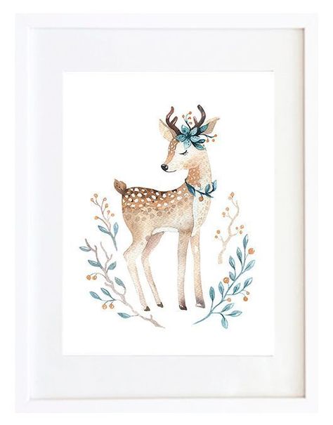 Set 4 Cuadros Animales Y Flores 30X40-1