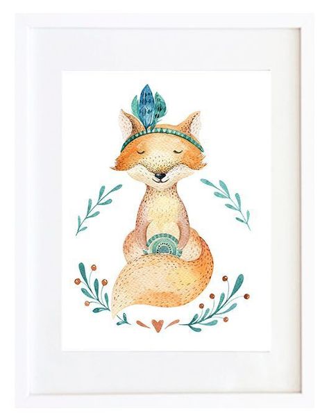 Set 4 Cuadros Animales Y Flores 30X40-3