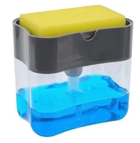 Dispensador Lavaloza Con Soporte De Esponja + Esponja Regalo-1