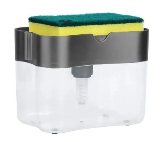 Dispensador Lavaloza Con Soporte De Esponja + Esponja Regalo-0