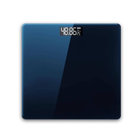 Pesa Balanza Personal Vidrio Templado 180Kg Azul-0