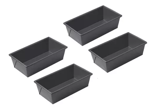 Pack X4 Molde Pan Molde Para Pan De Molde Rectangular 25cm X4-110666-2