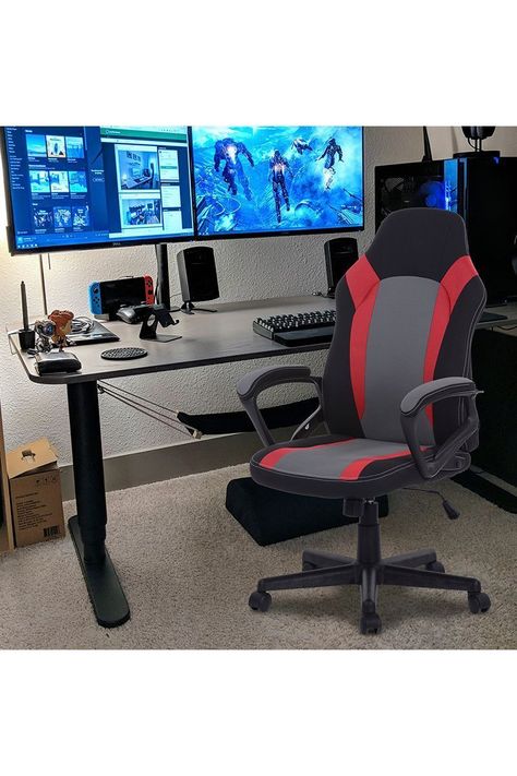 Silla Gamer Atlantis Rojo-1