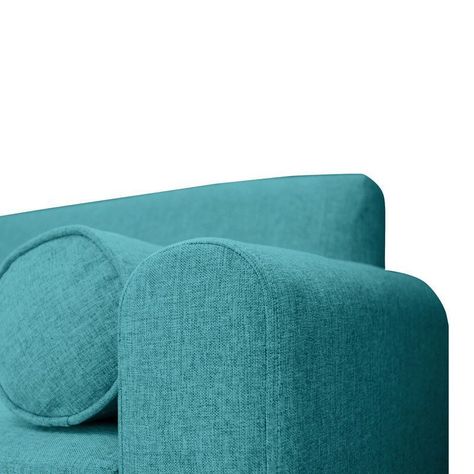 Sofá Meli Chenille Tipo Lino Turquesa 3 Cuerpos-3