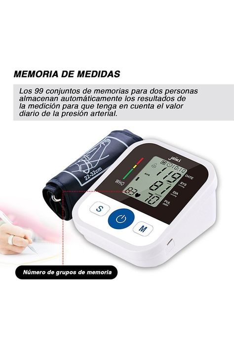Toma Presión Digital Tensiómetro Voz Inteligente -4