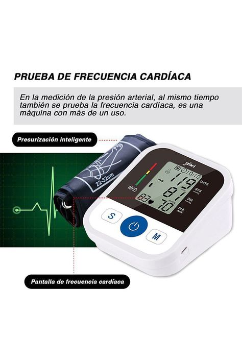 Toma Presión Digital Tensiómetro Voz Inteligente -5