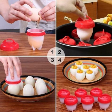 Set 6 Hervidor De Huevos De Silicona Para Cocina-2