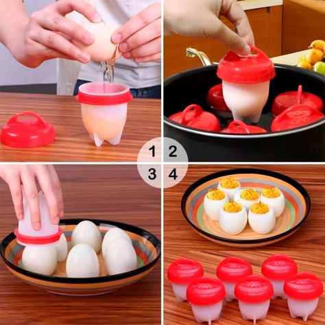 Set 6 Hervidor De Huevos De Silicona Para Cocina-5