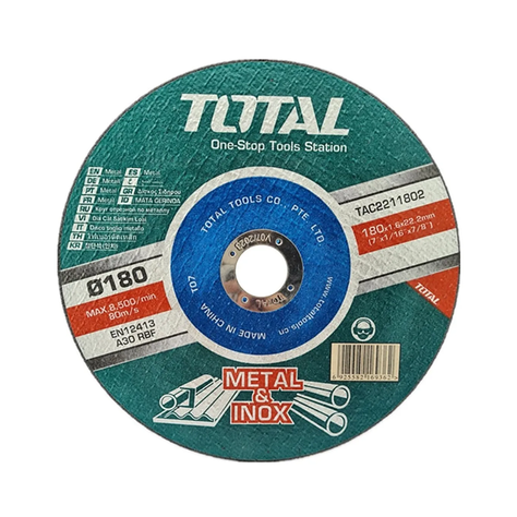 Disco Corte P/ Metal Acero Inox 115mm 10 Und Total-1