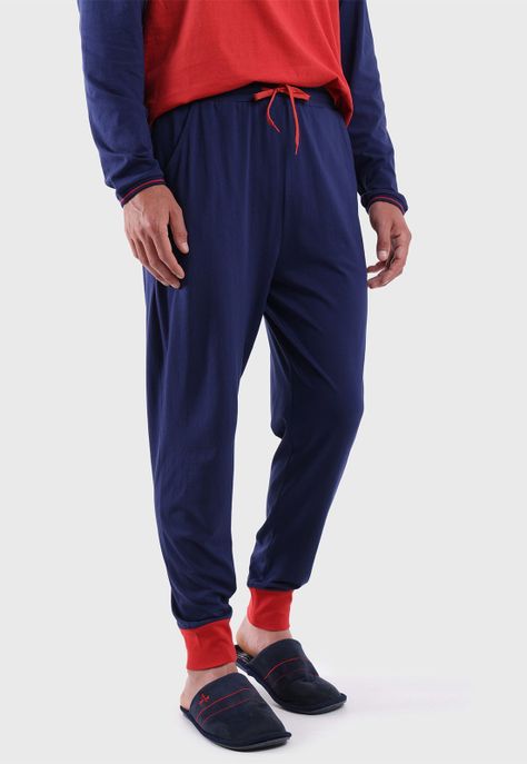 Pijama Largo Cuello Redondo Arrow P1I2308RO-4