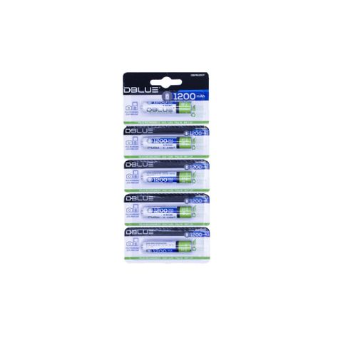 Pack 5 Pilas Recargables AAA 1200 mAh Dblue-1