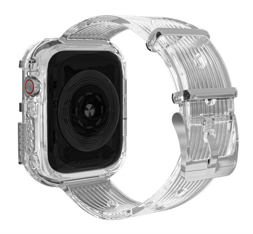 Correa Para Applewatch Silicona Vintage A 42 /44 /45mm Transparente-0