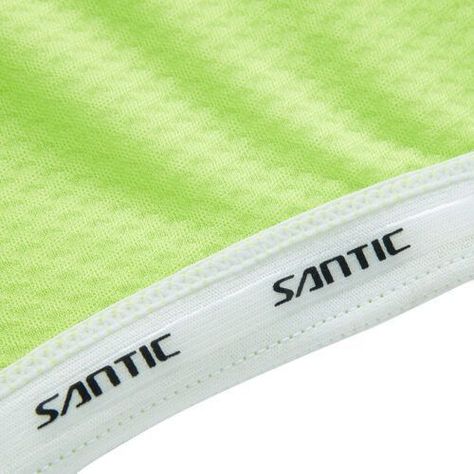 Jersey Hombre Manga Corta Kamen Lightgreen para Ciclismo SANTIC-4