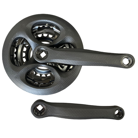 VOLANTE TRIPLE BITTELI 170mm 423424 NEGRO FIBRA-0