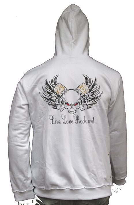 Poleron Hombre Calavera Moto-0