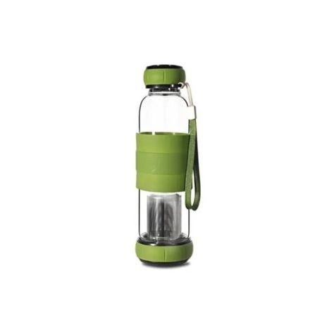 Botella De Vidrio 420 Ml Té Infusión + Funda-2