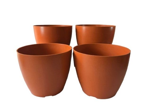 SET 4 MACETAS BIO ACTUAL 4 TERRACOTA 24X18-0
