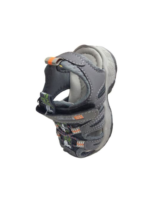 Sandalia Niño Gris Velcro-2