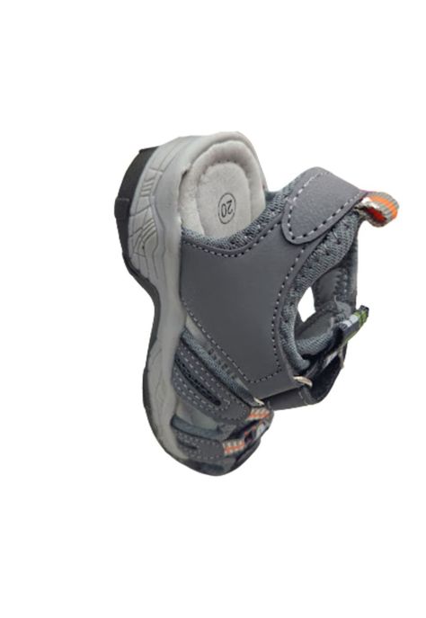 Sandalia Niño Gris Velcro-3