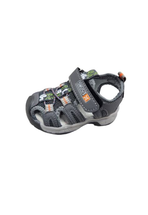 Sandalia Niño Gris Velcro-0