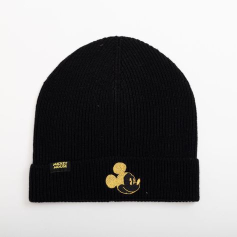 Gorro de Lana Mujer Mickey Happy Negro Disney-1